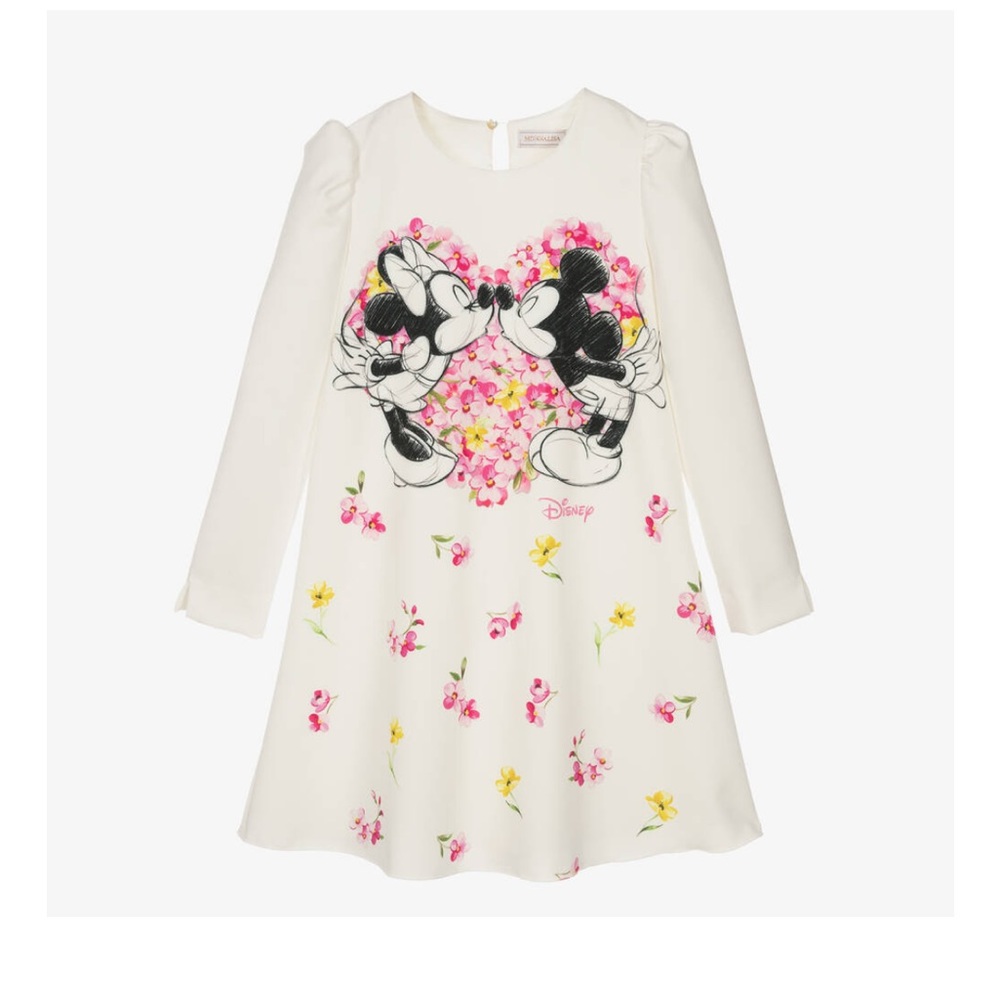 MONNALISA
GIRLS IVORY DISNEY DRESS SIZE 8